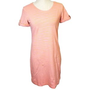 SOUTHERN TIDE | Women's lavender and orange striped tshirt dress. Size XS.